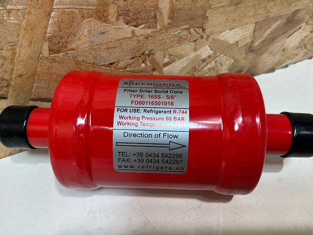 Refrigera fd00116501016 filterdroger co2 16mm 5/8" ods min. 430cm³ 60bar solid core (7x) - afbeelding 6 van  9
