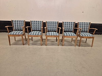 Refurbished - teakhouten - eetkamerstoelen - dining chair (5x)