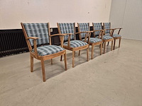 Refurbished - teakhouten - eetkamerstoelen - dining chair (5x) - afbeelding 4 van  11