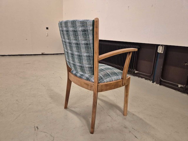 Refurbished - teakhouten - eetkamerstoelen - dining chair (5x) - afbeelding 6 van  11