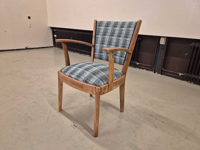 Refurbished - teakhouten - eetkamerstoelen - dining chair (5x) - afbeelding 7 van  11