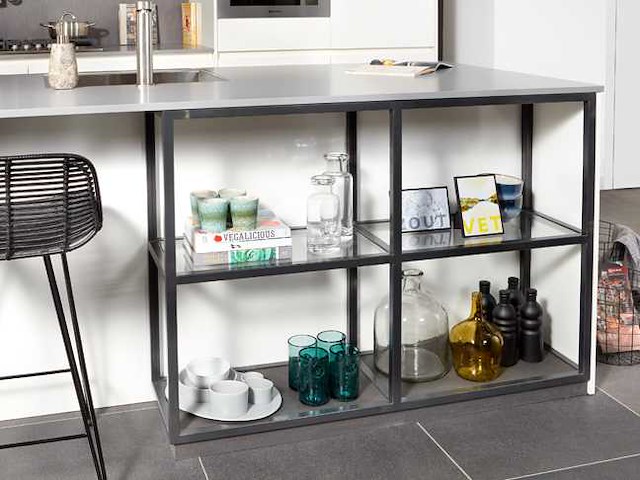 Regaal zwart mat onderkast - afbeelding 1 van  4