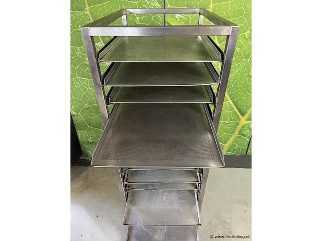 Regaalwagen - 46x62x162cm incl. (bak) platen & gastroplus afdekhoes - afbeelding 9 van  10
