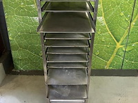 Regaalwagen - 46x62x162cm incl. (bak) platen & gastroplus afdekhoes - afbeelding 8 van  10