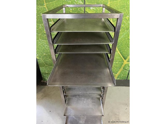 Regaalwagen - 46x62x162cm incl. (bak) platen & gastroplus afdekhoes - afbeelding 9 van  10