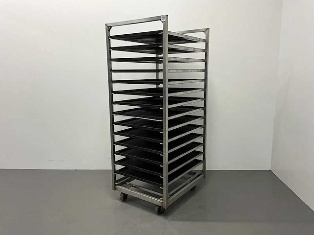 Regaalwagen met bakplaten - afbeelding 1 van  6