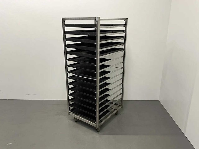 Regaalwagen met bakplaten - afbeelding 1 van  6