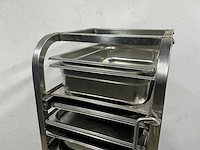 Regaalwagen met gastronormbakken - afbeelding 4 van  5