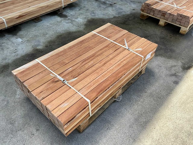 Regel hardhout 60x40x1250 mm (55x) - afbeelding 3 van  7