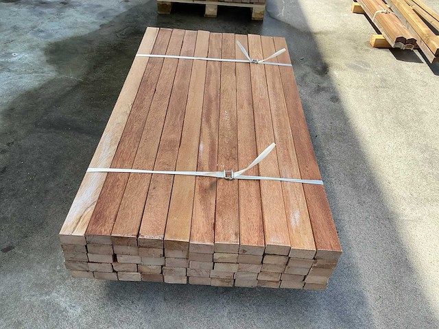 Regel hardhout 60x40x1250 mm (55x) - afbeelding 5 van  7