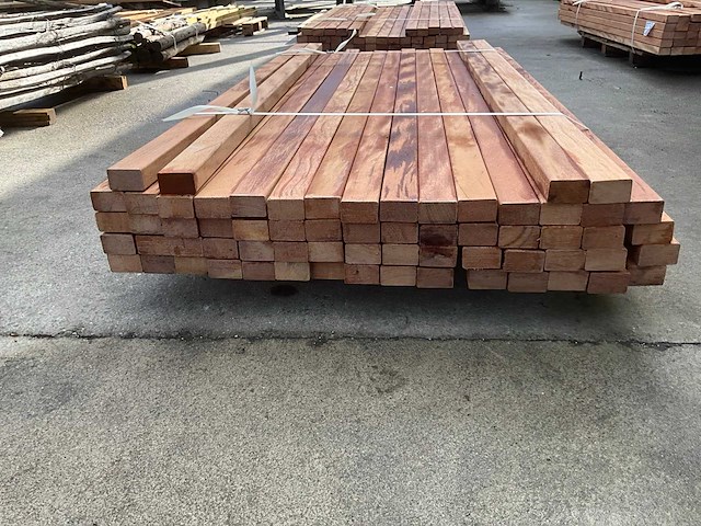 Regel hardhout 60x40x1550 mm (64x) - afbeelding 4 van  4