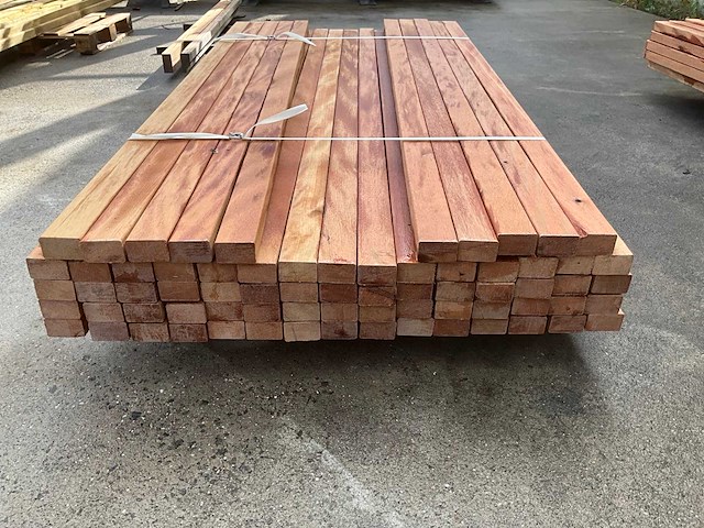 Regel hardhout 60x40x1550 mm (70x) - afbeelding 4 van  4
