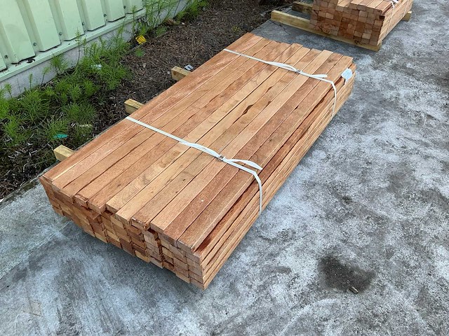 Regel hardhout 60x40x1550 mm (71x) - afbeelding 3 van  7