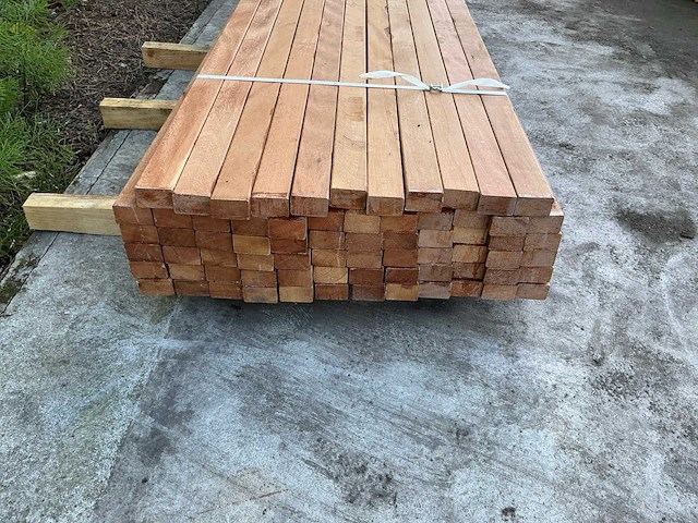 Regel hardhout 60x40x1550 mm (71x) - afbeelding 4 van  7