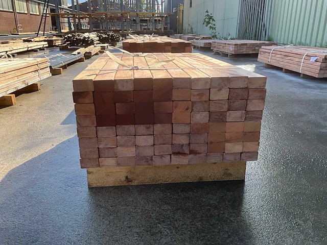 Regel hardhout 60x40x1550 mm (80x) - afbeelding 3 van  4