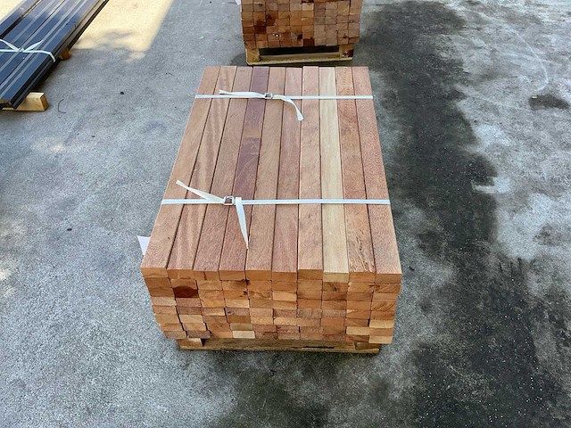 Regel hardhout 60x40x950 mm (80x) - afbeelding 3 van  4
