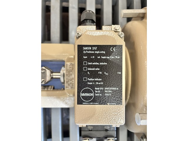 Regelklep, samson, 3767 i/p positioner, crème - afbeelding 2 van  5
