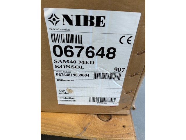 Regelmodule nibe, sam 40 med konsol - afbeelding 3 van  3