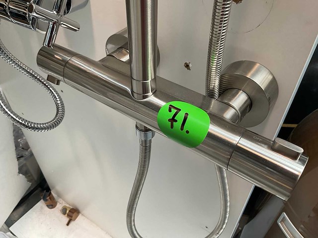 Regen douche rvs thermostaat garnituur - afbeelding 5 van  5