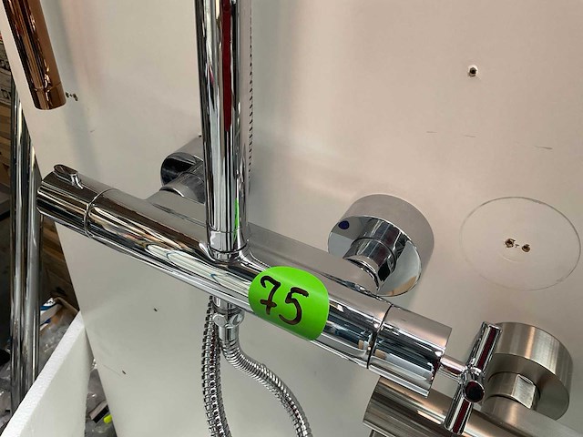 Regen douche rvs thermostaat garnituur - afbeelding 2 van  4