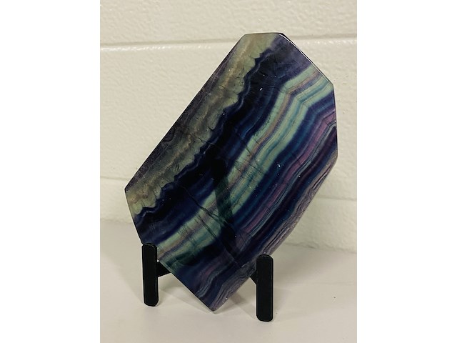 Regenboog fluoriet gepolijste plak - afbeelding 3 van  5