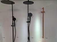 Regendouche wd, black, mat zwart - afbeelding 1 van  10