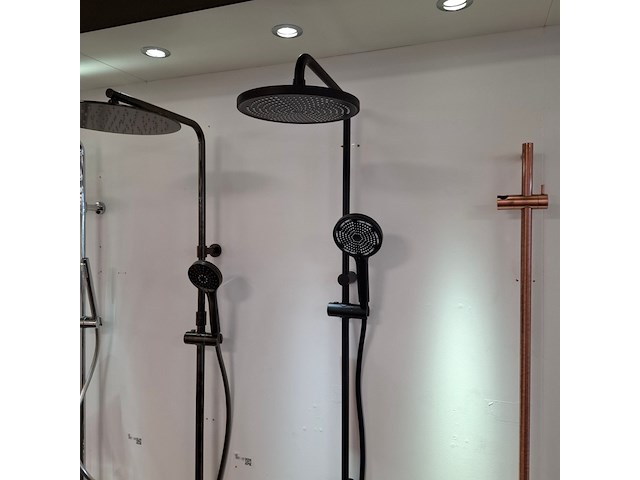 Regendouche wd, black, mat zwart - afbeelding 3 van  10