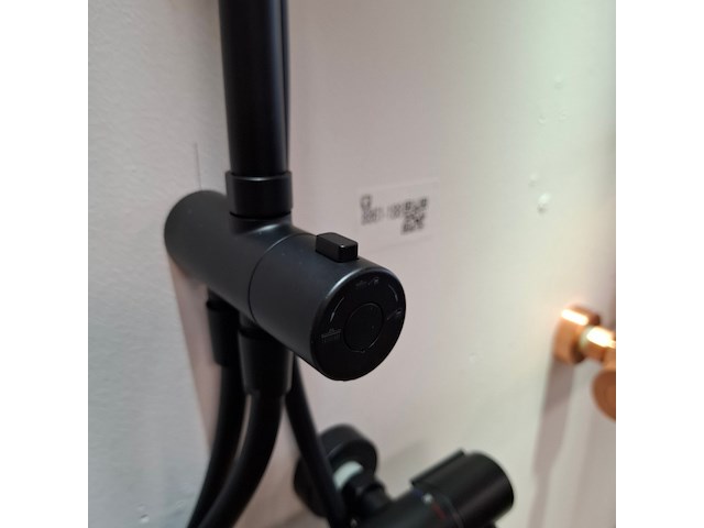Regendouche wd, black, mat zwart - afbeelding 9 van  10