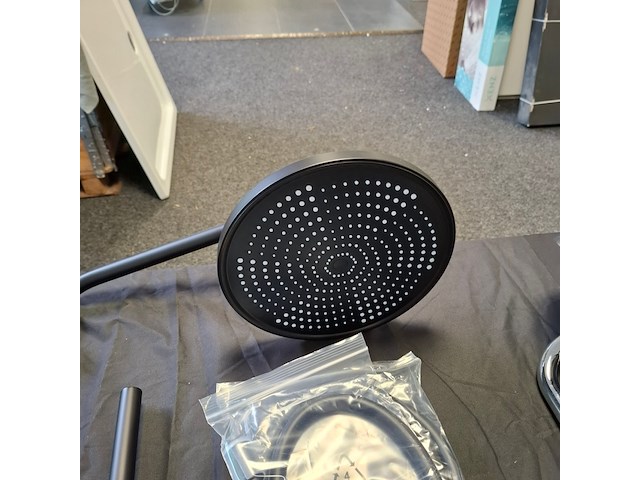 Regendouche wd, black, mat zwart - afbeelding 3 van  3