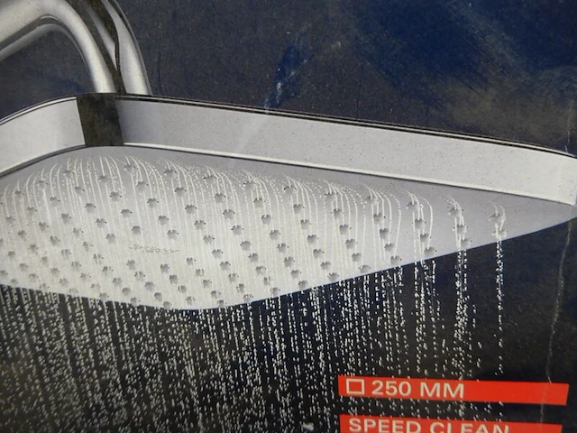 Regendouchekop met wandhouder, grohe, 250 cube, chroom - afbeelding 2 van  5