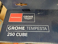 Regendouchekop met wandhouder, grohe, 250 cube, chroom - afbeelding 4 van  5