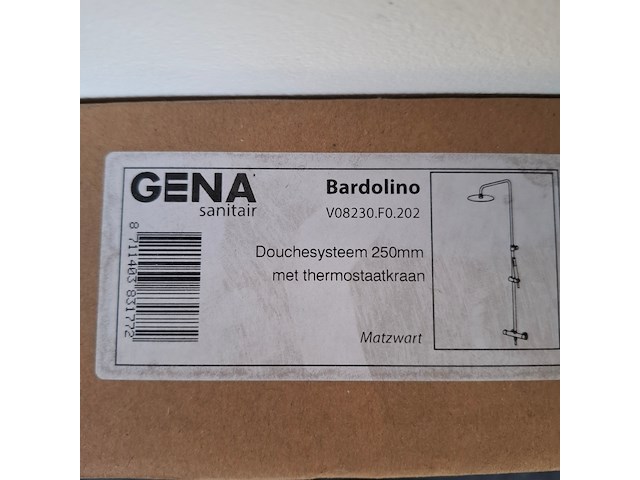 Regendoucheset gena, bardolino, mat zwart - afbeelding 10 van  10