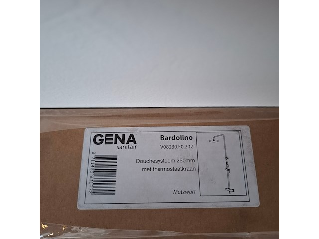 Regendoucheset gena, bardolino, mat zwart - afbeelding 10 van  10