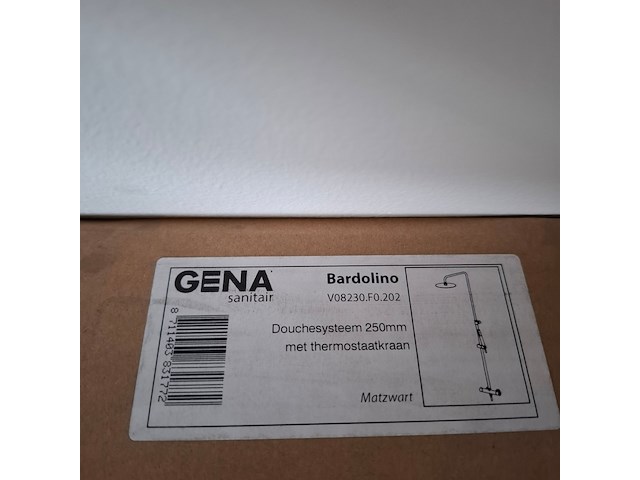 Regendoucheset gena, bardolino, mat zwart - afbeelding 2 van  11