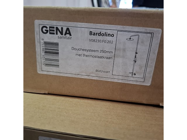 Regendoucheset gena, bardolino, mat zwart - afbeelding 6 van  6
