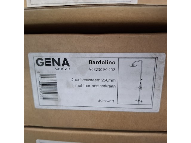 Regendoucheset gena, bardolino, mat zwart - afbeelding 6 van  6