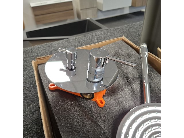 Regendoucheset, inbouw, chroom - afbeelding 3 van  6