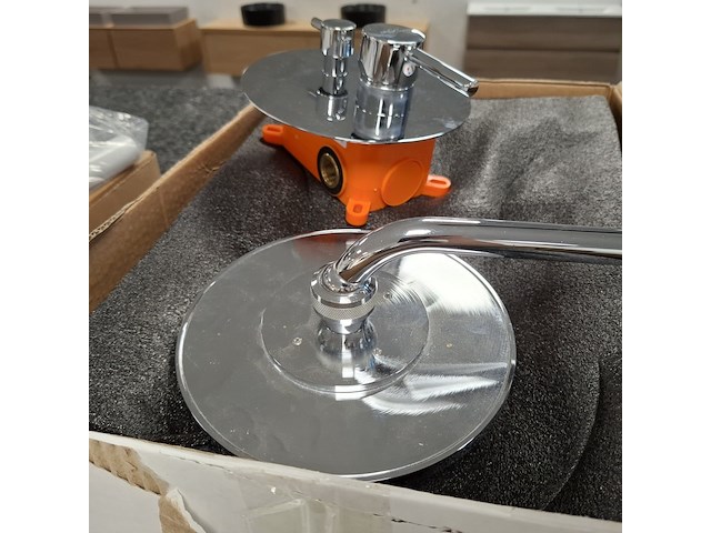 Regendoucheset, inbouw, chroom - afbeelding 6 van  6