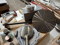 Regendoucheset inbouw, gun metal - afbeelding 3 van  10