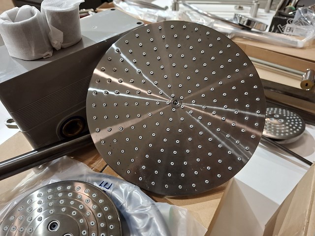 Regendoucheset inbouw, gun metal - afbeelding 4 van  10