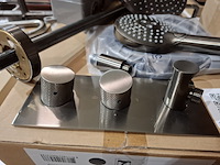 Regendoucheset inbouw, gun metal - afbeelding 6 van  10