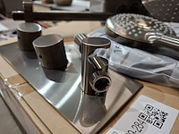 Regendoucheset inbouw, gun metal - afbeelding 7 van  10