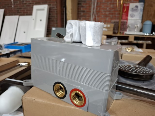 Regendoucheset inbouw, gun metal - afbeelding 9 van  10