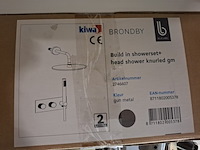 Regendoucheset inbouw, gun metal - afbeelding 10 van  10