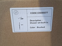 Regendoucheset, inbouw, rvs geborsteld - afbeelding 3 van  3