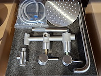 Regendoucheset, inbouw, rvs geborsteld - afbeelding 1 van  4