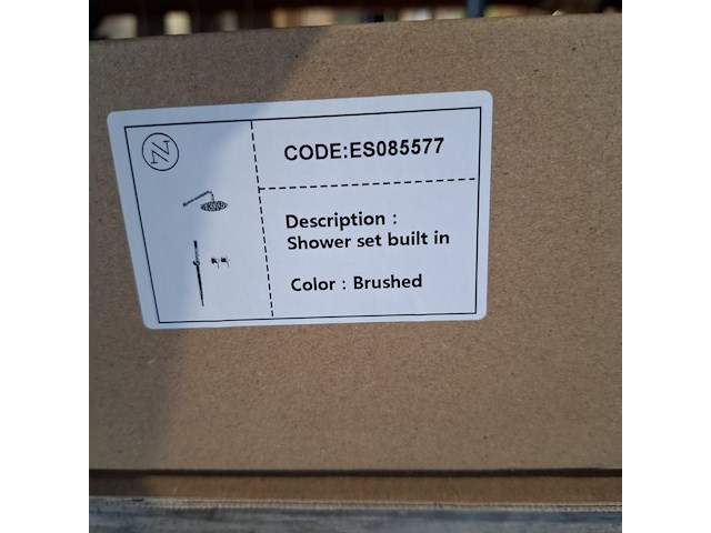 Regendoucheset, inbouw, rvs geborsteld - afbeelding 4 van  4