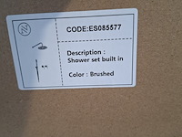 Regendoucheset, inbouw, rvs geborsteld - afbeelding 4 van  4