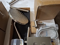 Regendoucheset inbouw, rvs geborsteld - afbeelding 1 van  8