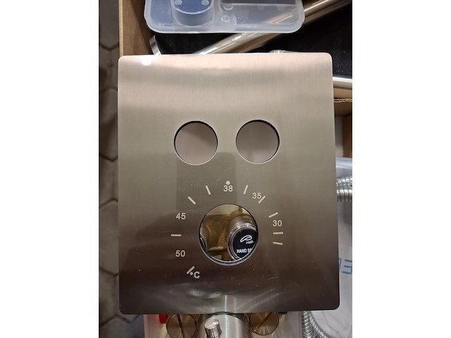 Regendoucheset inbouw, rvs geborsteld - afbeelding 2 van  8